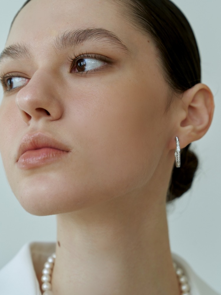 [Surgical] Cubic Ring Earrings
