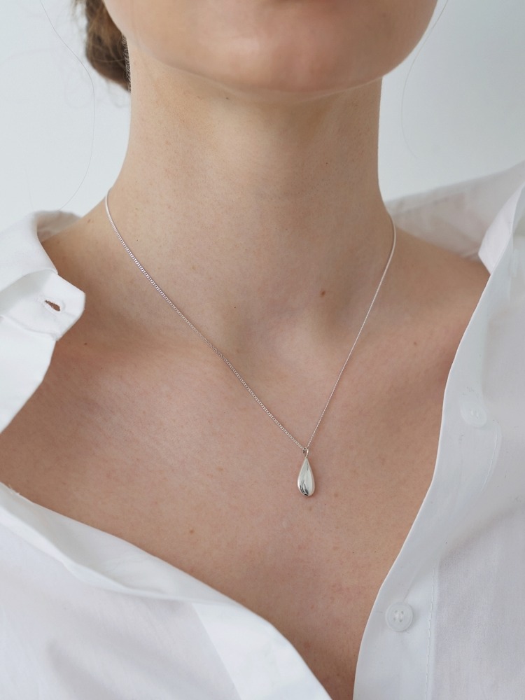 [Silver] Water Drop Necklace