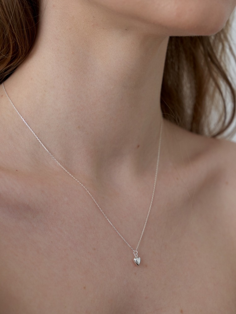 [Silver] Mini Heart Necklace